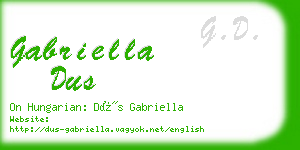 gabriella dus business card